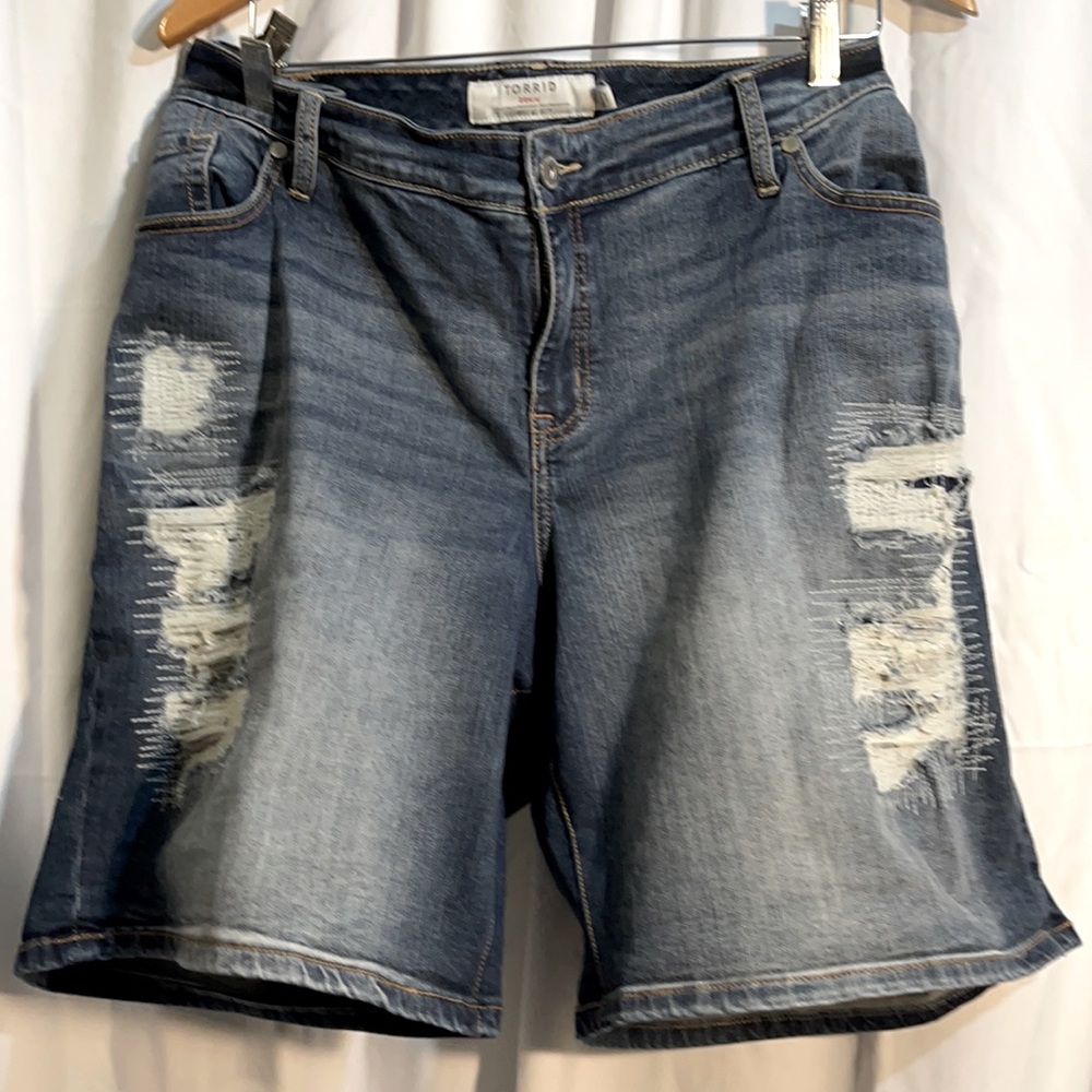 Plus Bermuda A Denim Shorts